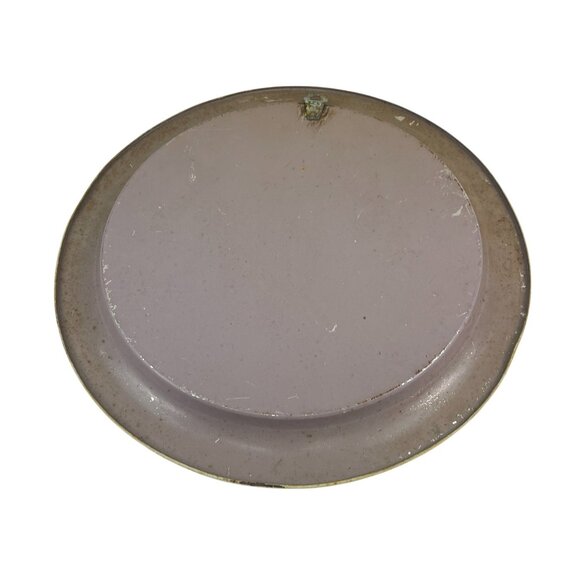 Vintage Royal Portrait Metal Plate Featuring Queen Elizabeth II & Prince Philip - Picture 3 of 8